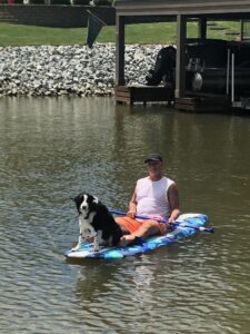 It's a ruff day on the lake!