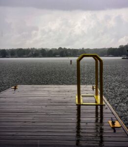 Showers on the lake