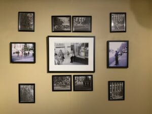 The story of the Civil Rights Movement in Danville is displayed on the wall with words and photographs for 1960-1963.
